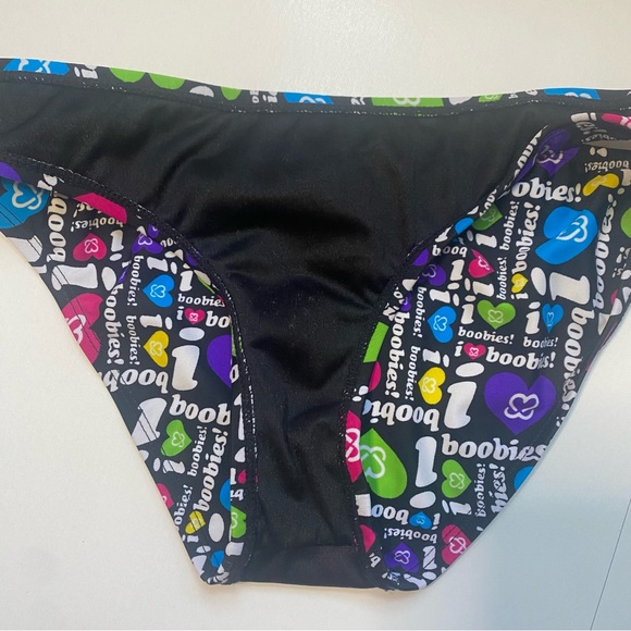 Melissa Keep a Breast swimsuit, I Love Boobies, top and bottom, size M - Picture 5 of 8